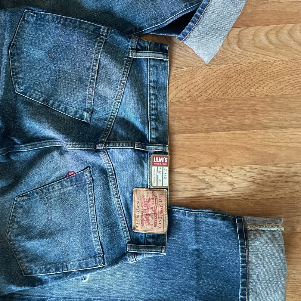 Retro Vintage 1960s Levi’s 505-0217 BIG E Jeans - 33x34, Made in USA, Blue Denim - Picture 3 of 8